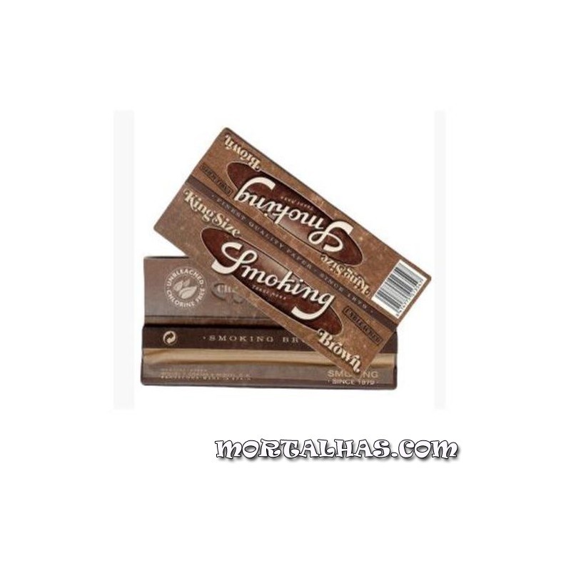 Smoking "Brown" King Size 110 x 44mm 33 mortalhas
