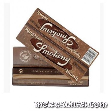 Smoking "Brown" King Size 110 x 44mm 33 mortalhas