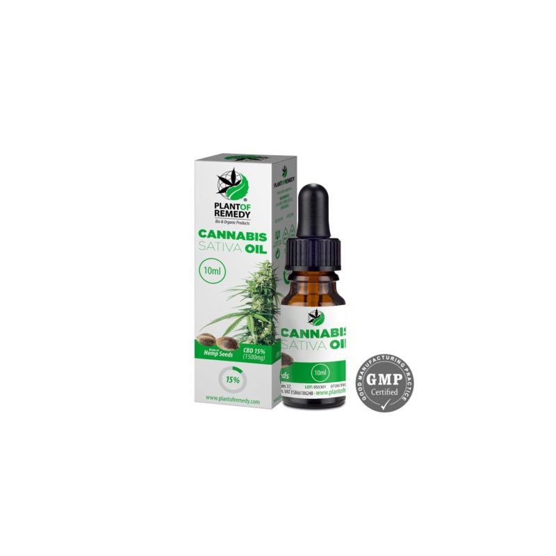 Óleo de CBD "PLANT OF REMEDY" com 15% - 10ml - 1500mg