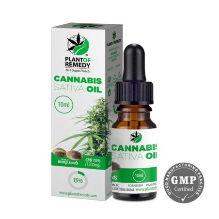 Óleo de CBD "PLANT OF REMEDY" com 15% - 10ml - 1500mg
