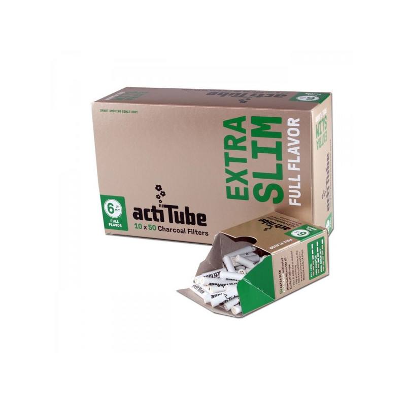 Caixa com 50 Filtros actiTube Extra Slim 6mm