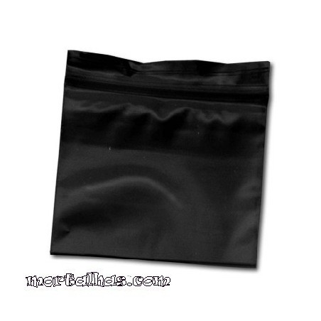 Sacos pretos de fecho ZIP 100unidades 35 x 35mm