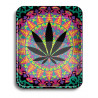 Tabuleiro L "Weed Neon " em metal com 34 x 28cm