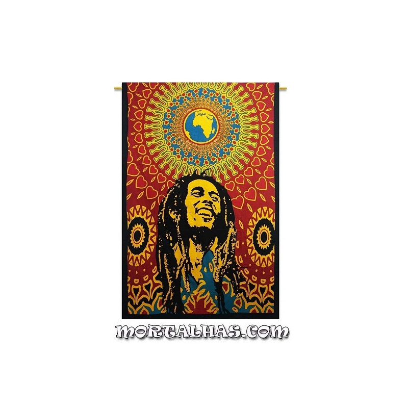 Pano "Bob Marley Mandala" 140 x 210cm