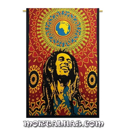Pano "Bob Marley Mandala" 140 x 210cm