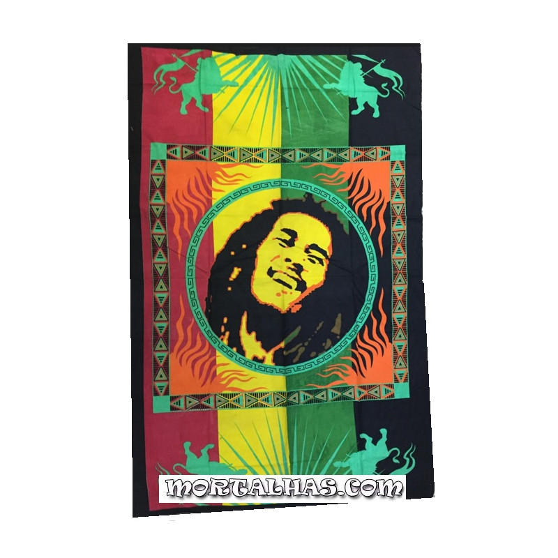 Pano "Bob Marley Moldura" 140 x 210cm