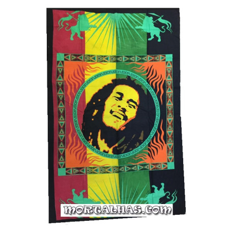 Pano "Bob Marley Moldura" 140 x 210cm