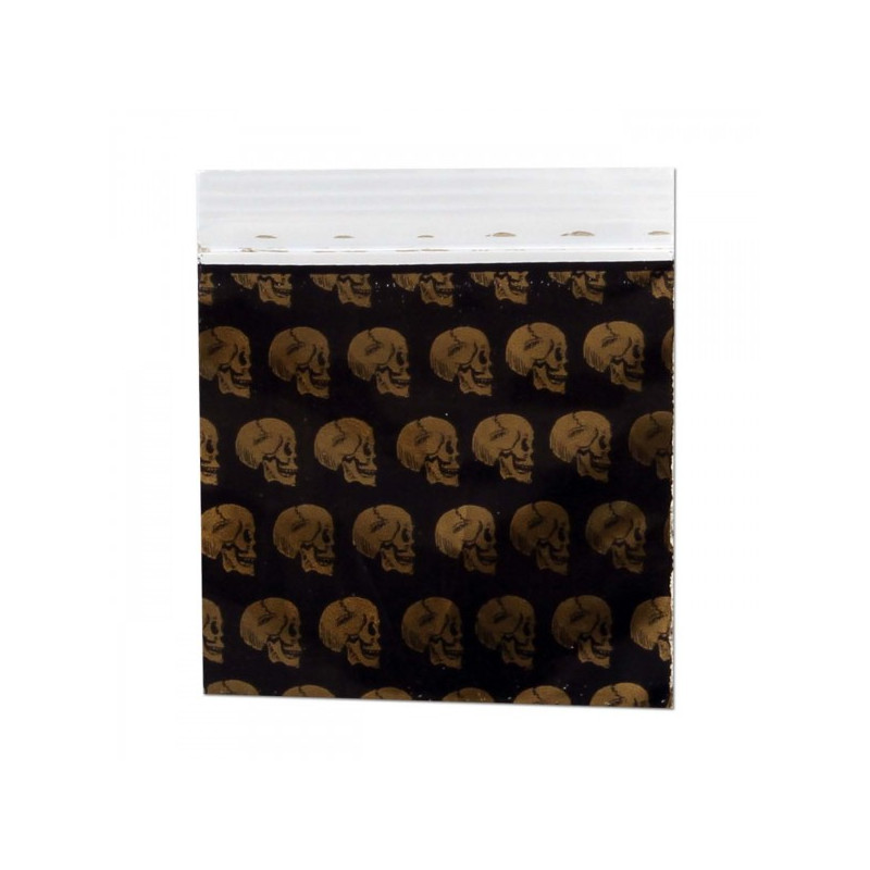 Sacos de fecho ZIP "CAVEIRAS" 100 unidades 50x50mm