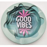 Cinzeiro em Metal "Good Vibes"  Ø 11cm