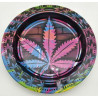 Cinzeiro em Metal "Folha Roxa"  Ø 11cm