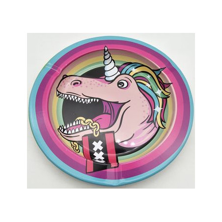 Cinzeiro em Metal "Unicórnio"  Ø 11cm