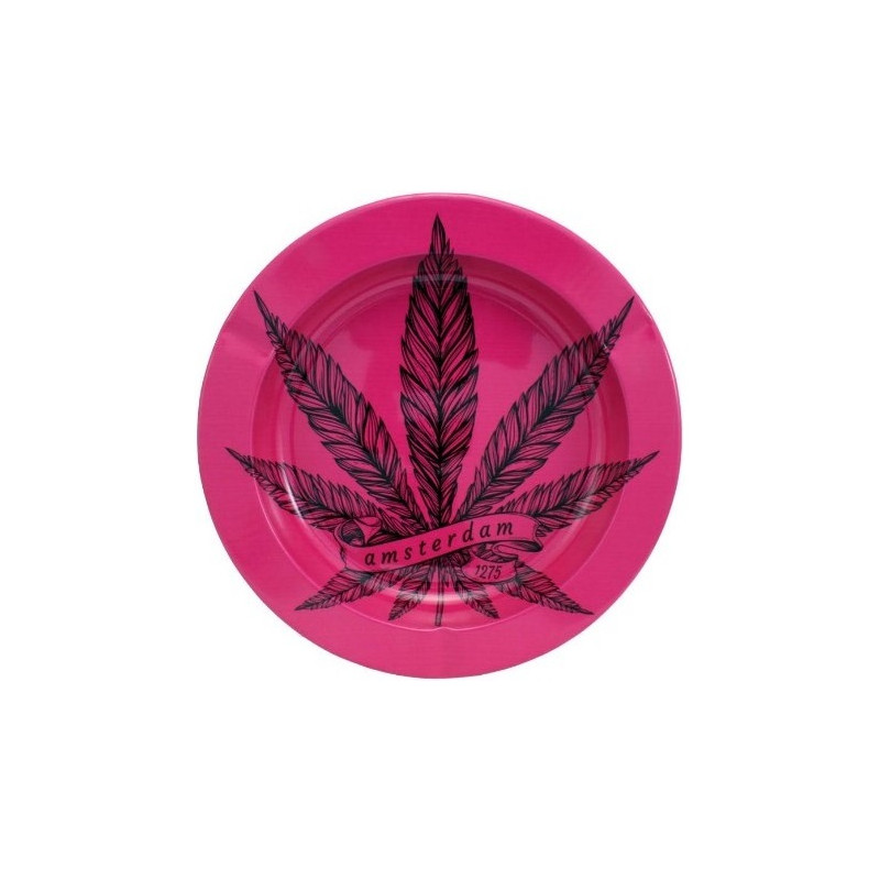 Cinzeiro em Metal "Weed Pink"  Ø 11cm