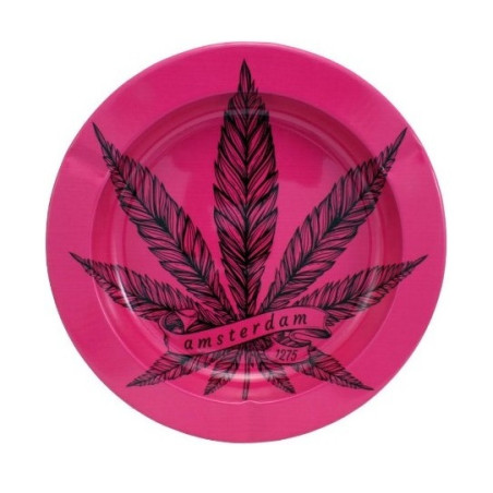 Cinzeiro em Metal "Weed Pink"  Ø 11cm