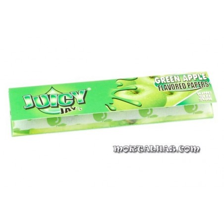 Juicy Jay's  Slim King Size Sabor a Maçã Verde 32 mortalhas
