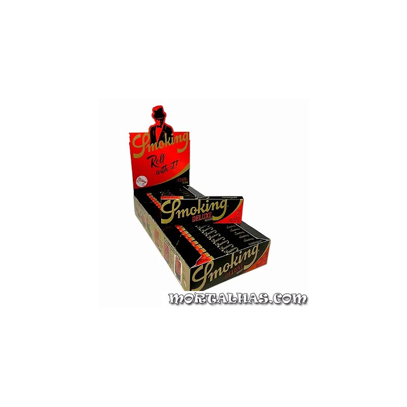 Caixa Smoking  1  1/4 Deluxe 25 pacotes x 50 mortalhas
