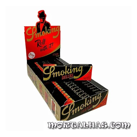 Caixa Smoking  1  1/4 Deluxe 25 pacotes x 50 mortalhas