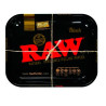 Tabuleiro L "RAW BLACK" em metal 34 x 28cm