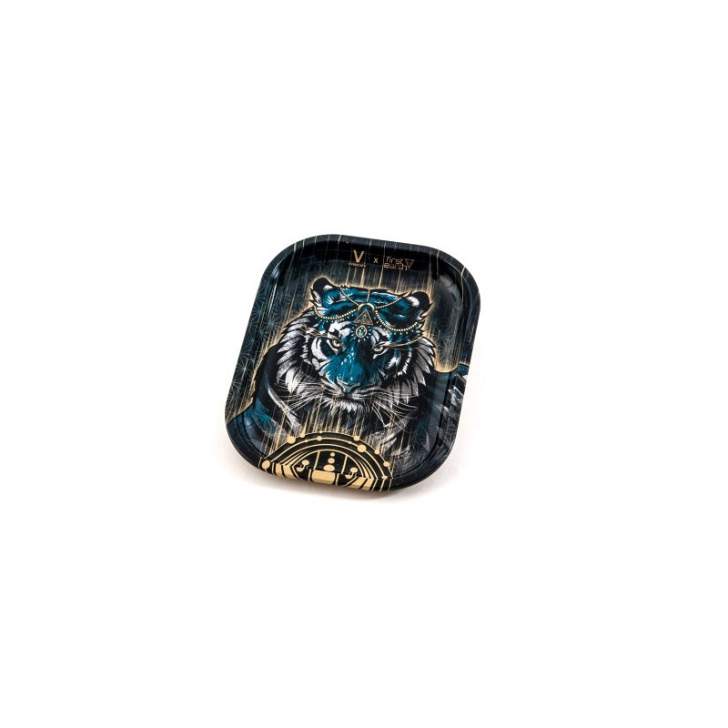 Tabuleiro S "Tigre" em metal com 180x140x16mm