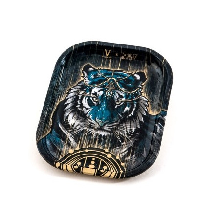 Tabuleiro S "Tigre" em metal com 180x140x16mm