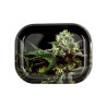 Tabuleiro S "Strain O.G. Kush" em metal com 180x140x16mm