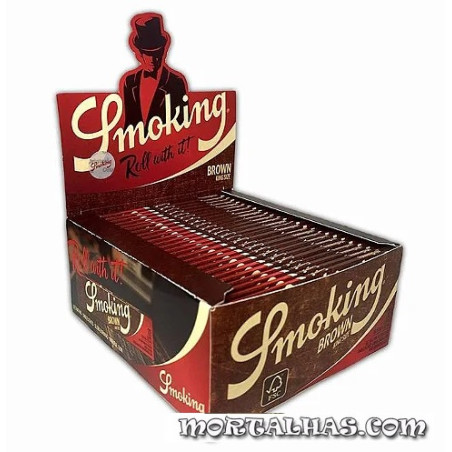Smoking King Size Brown Caixa com 50 pacotes