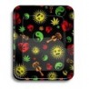 Tabuleiro L "Weed Shapes" em metal com 34 x 28cm