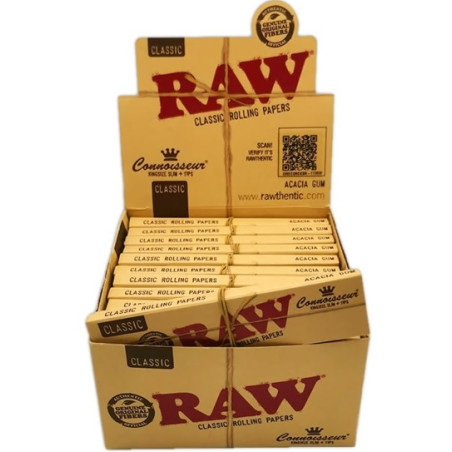 RAW King Size Classic + Filtros com 24 Pacotes