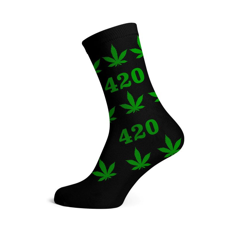 Meias Cannabis 4.20 - Tamanho 40 - 45