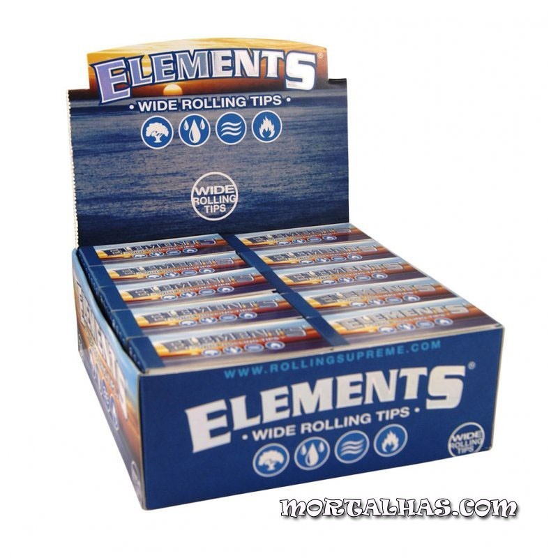 Caixa de Filtros Elements Wide Largos com 50 blocos