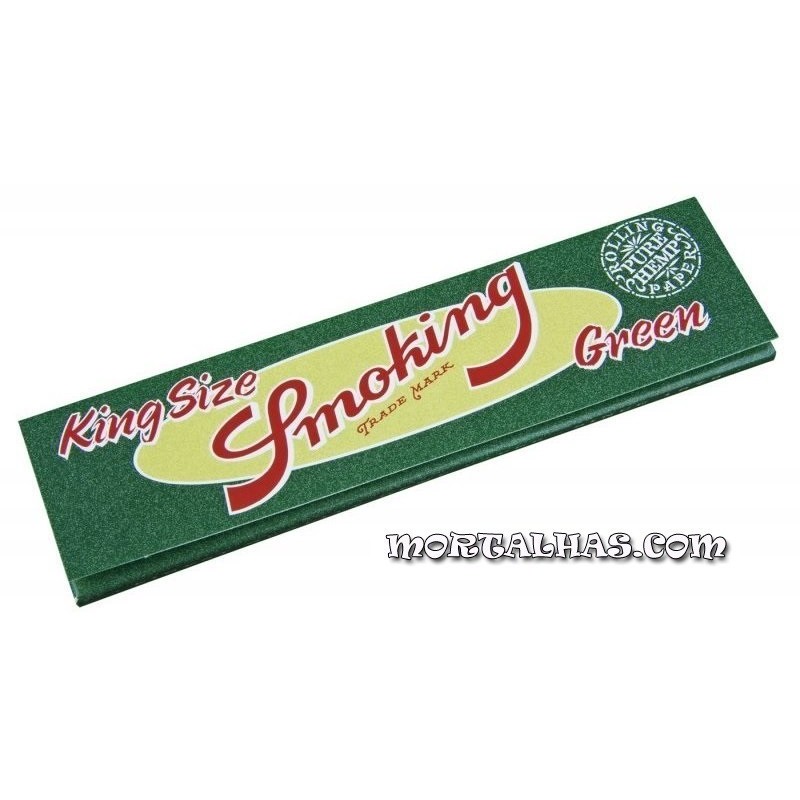 Smoking "Green"  King Size 110 x 53mm 33 mortalhas