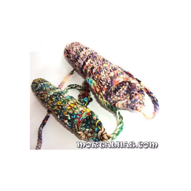 Bolsa para chillum de 21 cm em lã  Várias cores