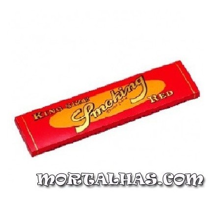 Smoking "RED" King Size 110 x 53mm 33 mortalhas