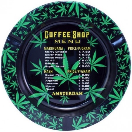 Cinzeiro em Metal Coffee shop Menu  Ø 11cm
