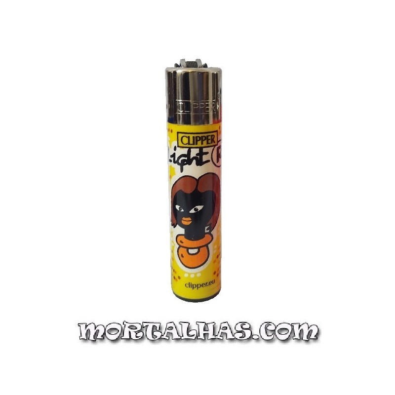 Isqueiro Clipper "Light R" Amarelo