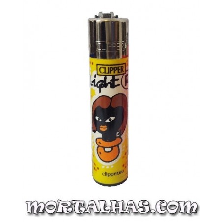 Isqueiro Clipper "Light R" Amarelo