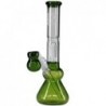 Bongo em Vidro 'Black Leaf ' em Verde com 30cm Ø 40mm
