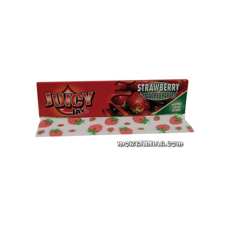 Juicy Jay's  Slim King Size Sabor a Morango