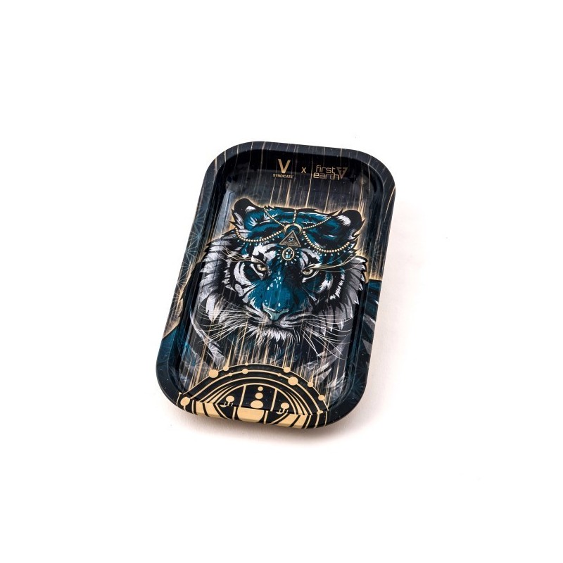 Tabuleiro M "Tigre" em metal com 27 x 16cm
