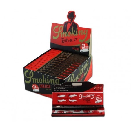 Smoking King-Size DELUXE com filtros Caixa com 24 pacotes