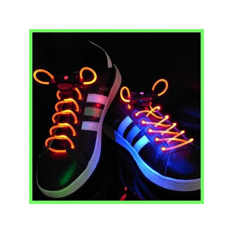 Atacadores/Cordões Luminosos Laranja