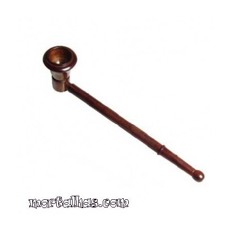 Cachimbo em madeira  pau rosa 20 cm