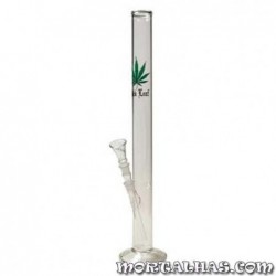 Bongo em Vidro "Black leaf" com 60cm Ø 50mm