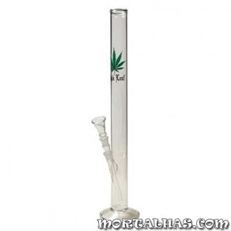 Bongo em Vidro "Black leaf" com 60cm Ø 50mm