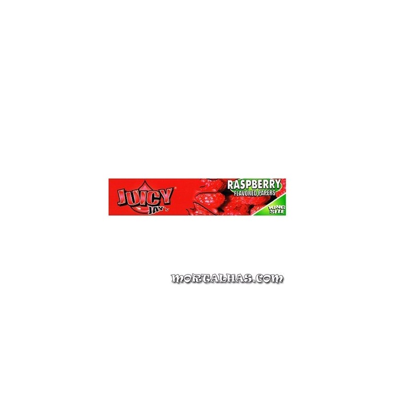 Juicy Jay's  Slim King Size Sabor a Framboesa 32 mortalhas