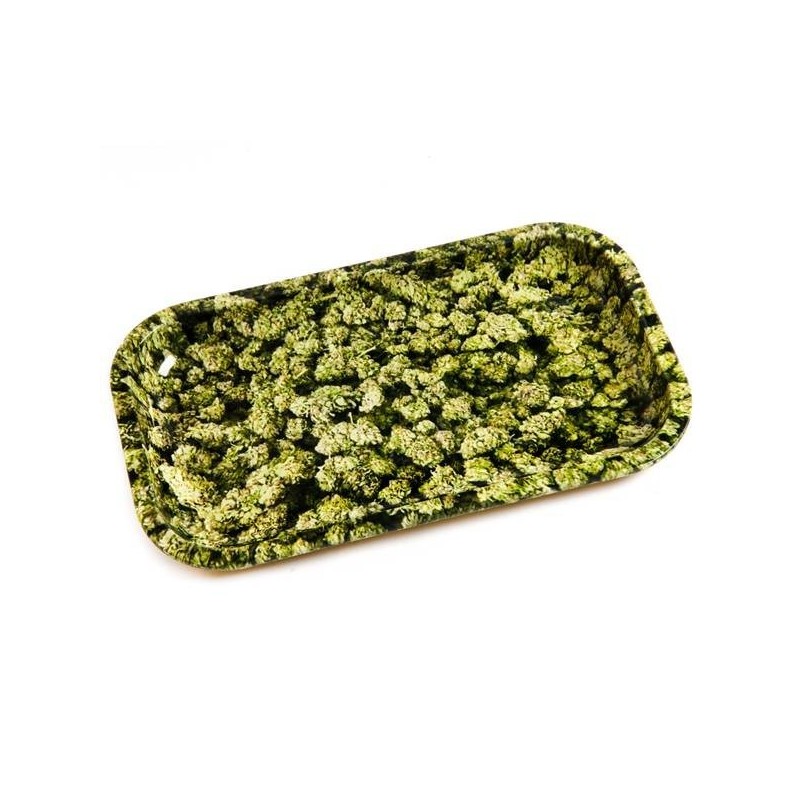 Tabuleiro M "All Weed" em metal com 27 x 16cm