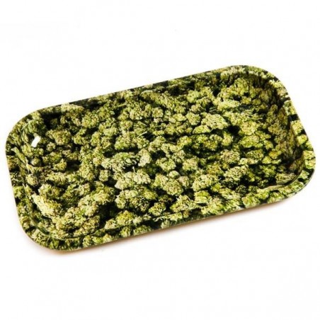 Tabuleiro M "All Weed" em metal com 27 x 16cm