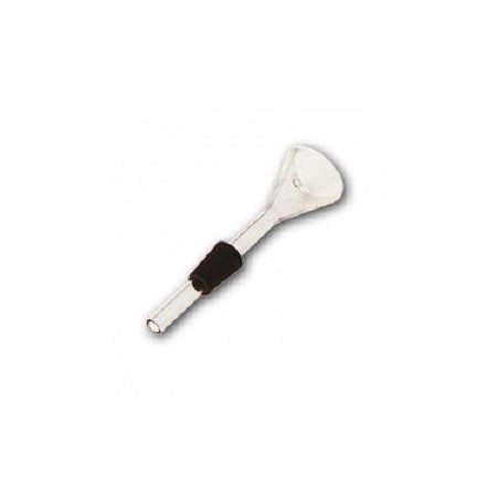 Downpipe com caldeira em vidro com borracha 12cm