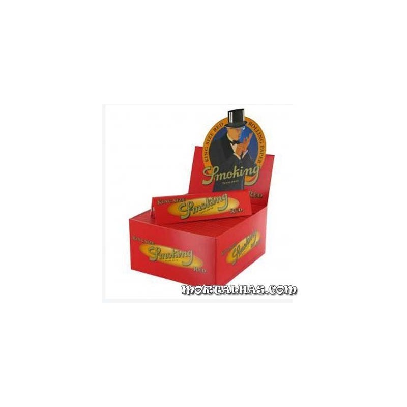 Smoking King-Size Red Caixa com 50 pacotes