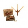 RAW Trident Triple Cigarette Holder em madeira prazer a triplicar