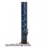 Bongo em Vidro Azul c/ caveiras 48cm Ø 60mm